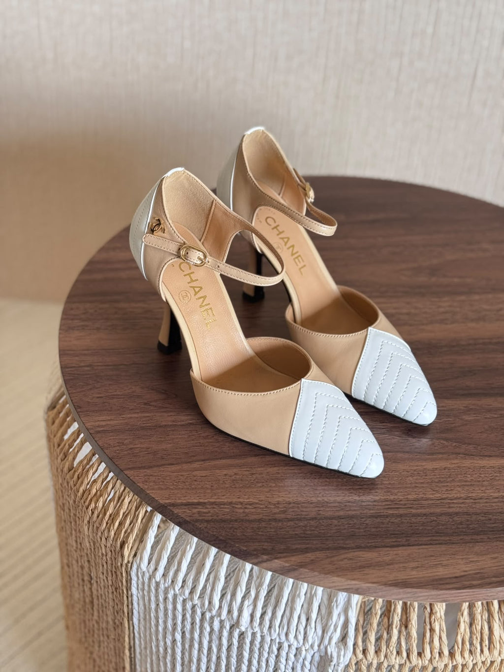 Chanel Pointed-Toe Mary Jane Pumps