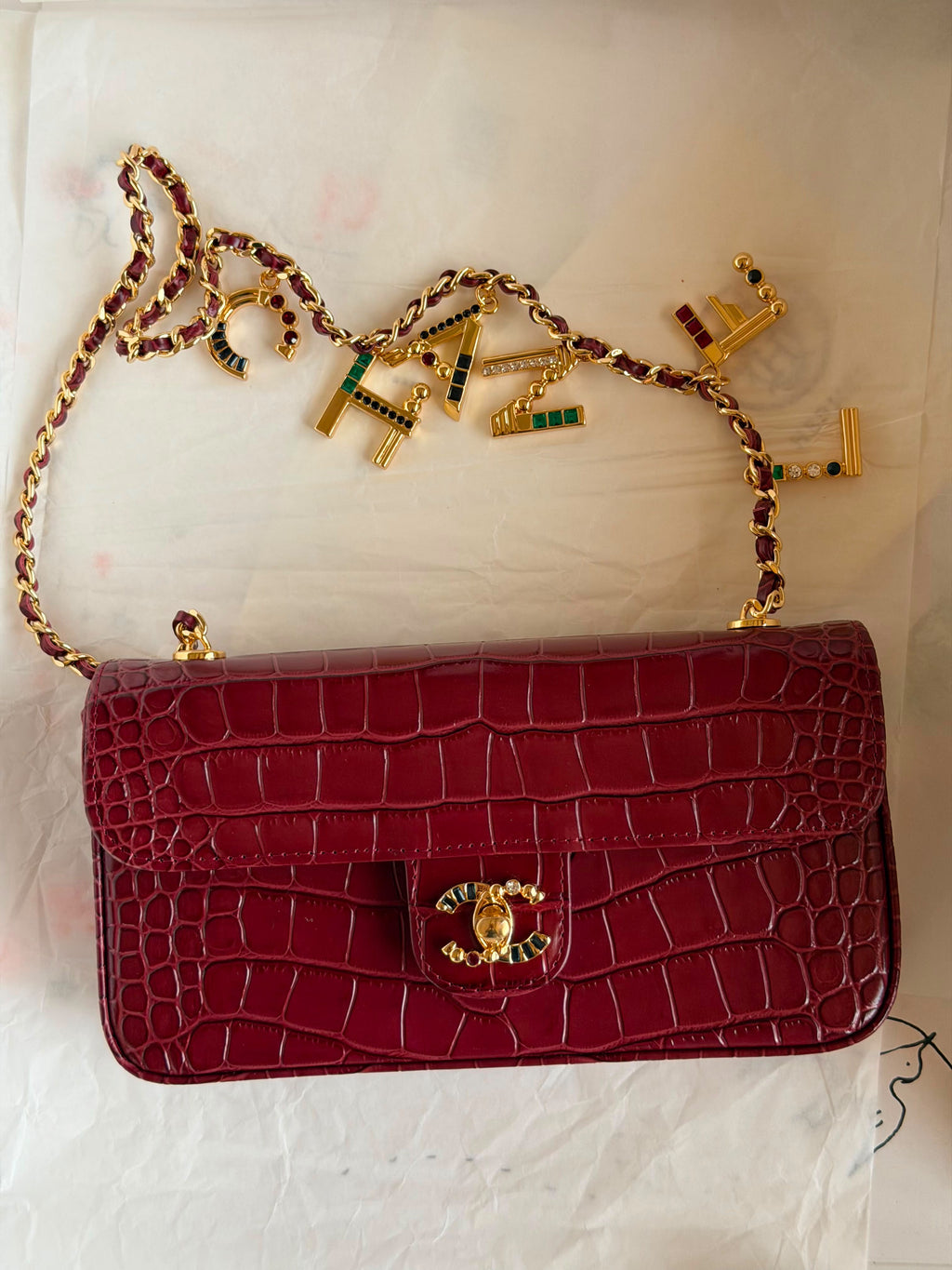 Chanel Fall-Winter 2026 Collection Lettering Charm Small Flap Bag