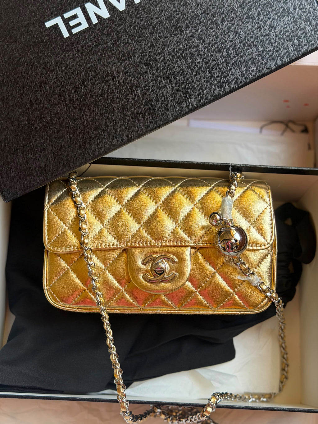 Chanel Mini Top Handle Flap Bag