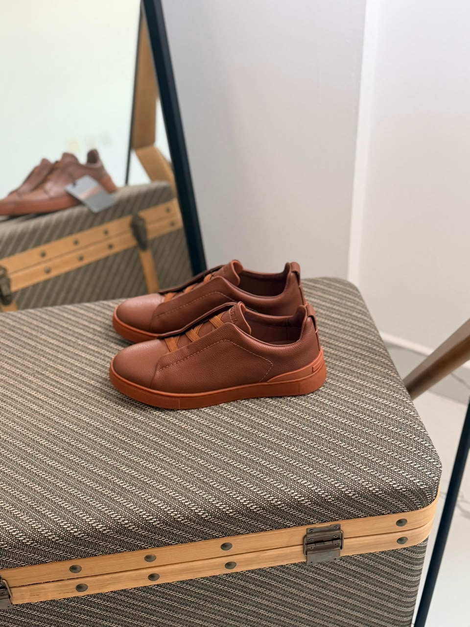 Zegna Triple Stitch Slip-On Sneaker