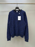 Dior Oblique Sweater in Ecru Cotton-Blend Jersey
