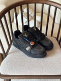 Louis Vuitton LV Trainer Sneakers with Strass Stud Accents