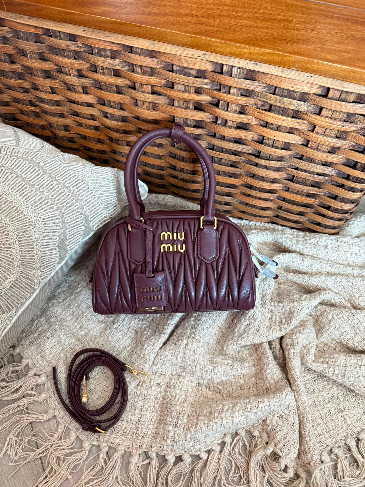 Miu Miu Arcadie Matelassé Bag