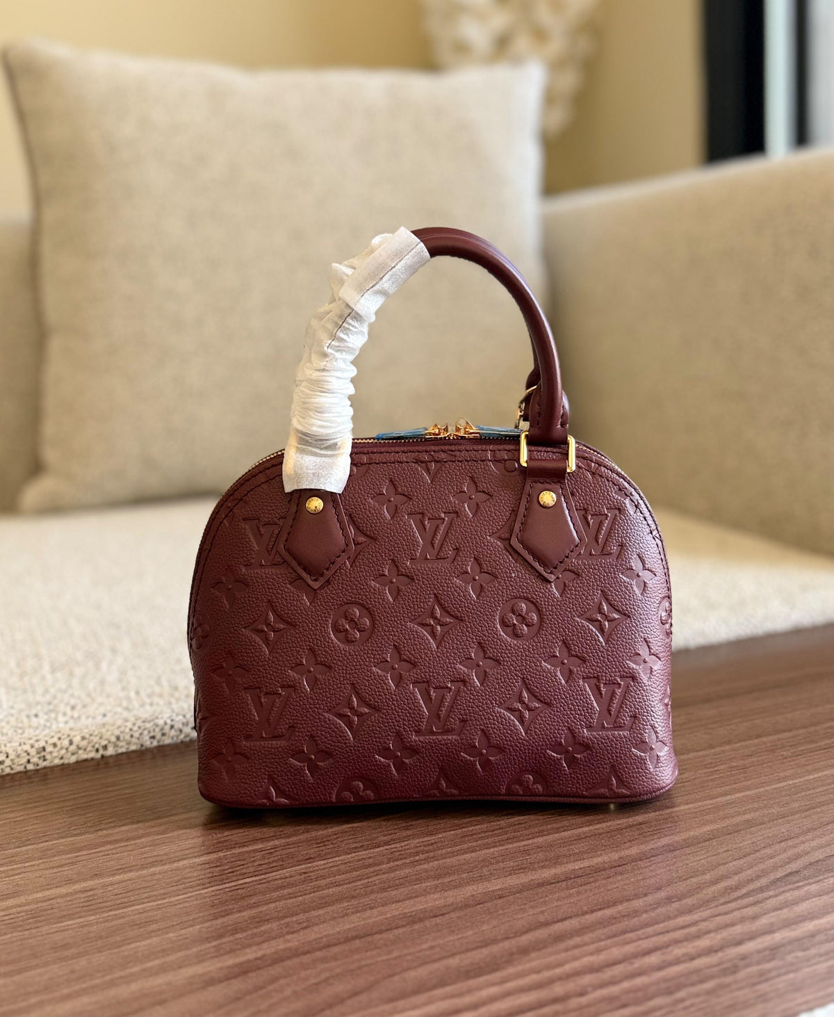 Louis Vuitton Alma BB in Monogram Empreinte Leather Bag
