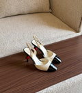 Chanel Apple/Cherry Heel Slingback Pumps