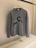 Hermes Cashmere Cheval tangram crewneck sweater