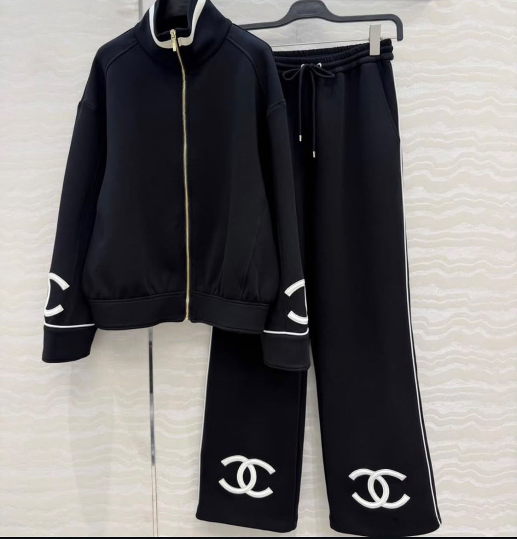 Chanel Knit Tracksuit Set