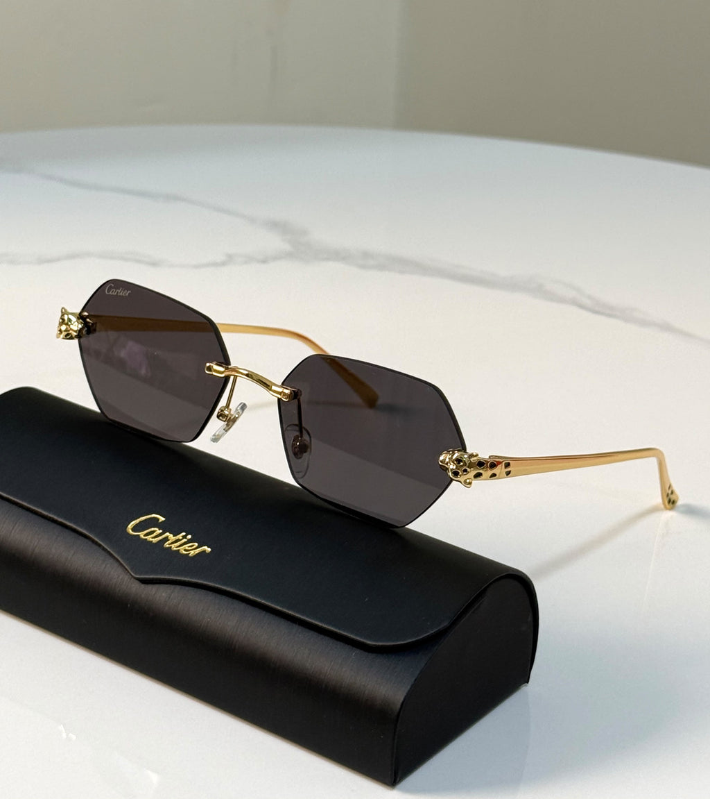 Cartier Rimless Hexagon Sunglasses