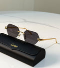 Cartier Rimless Hexagon Sunglasses