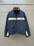 Saint Laurent Logo Cotton Track Jacket
