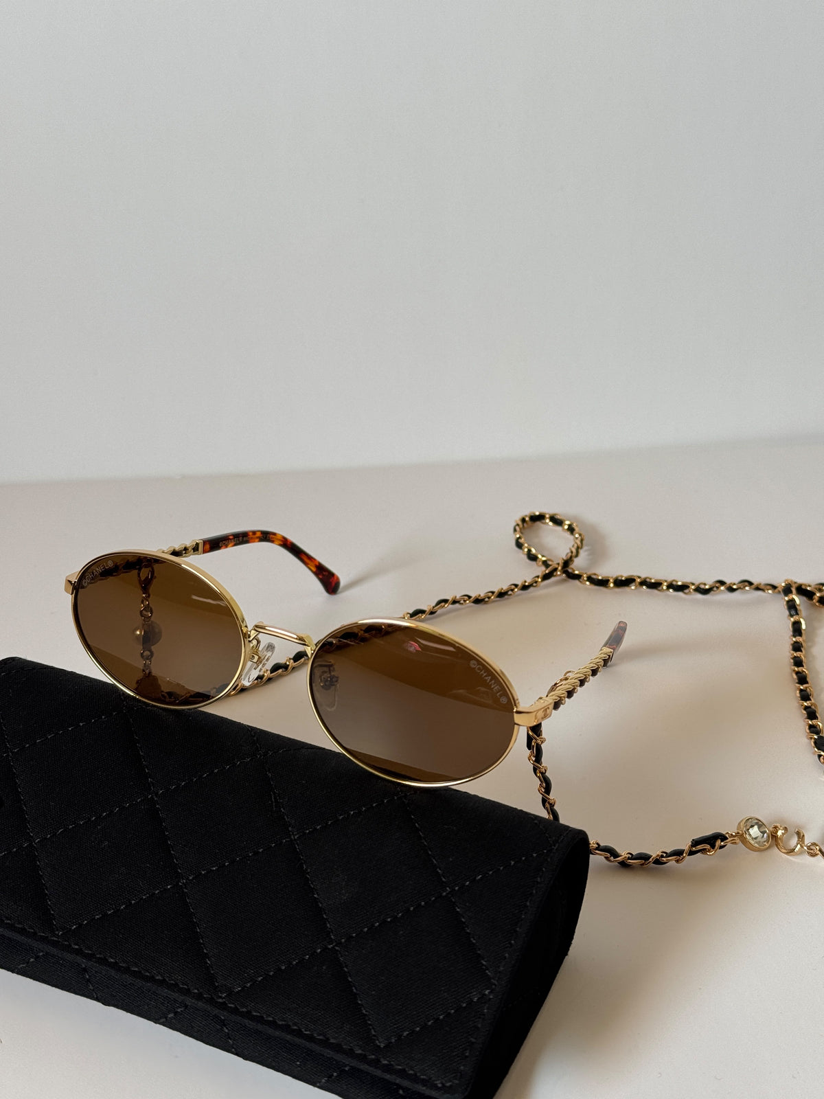 Chanel Oval Charms Sunglasses