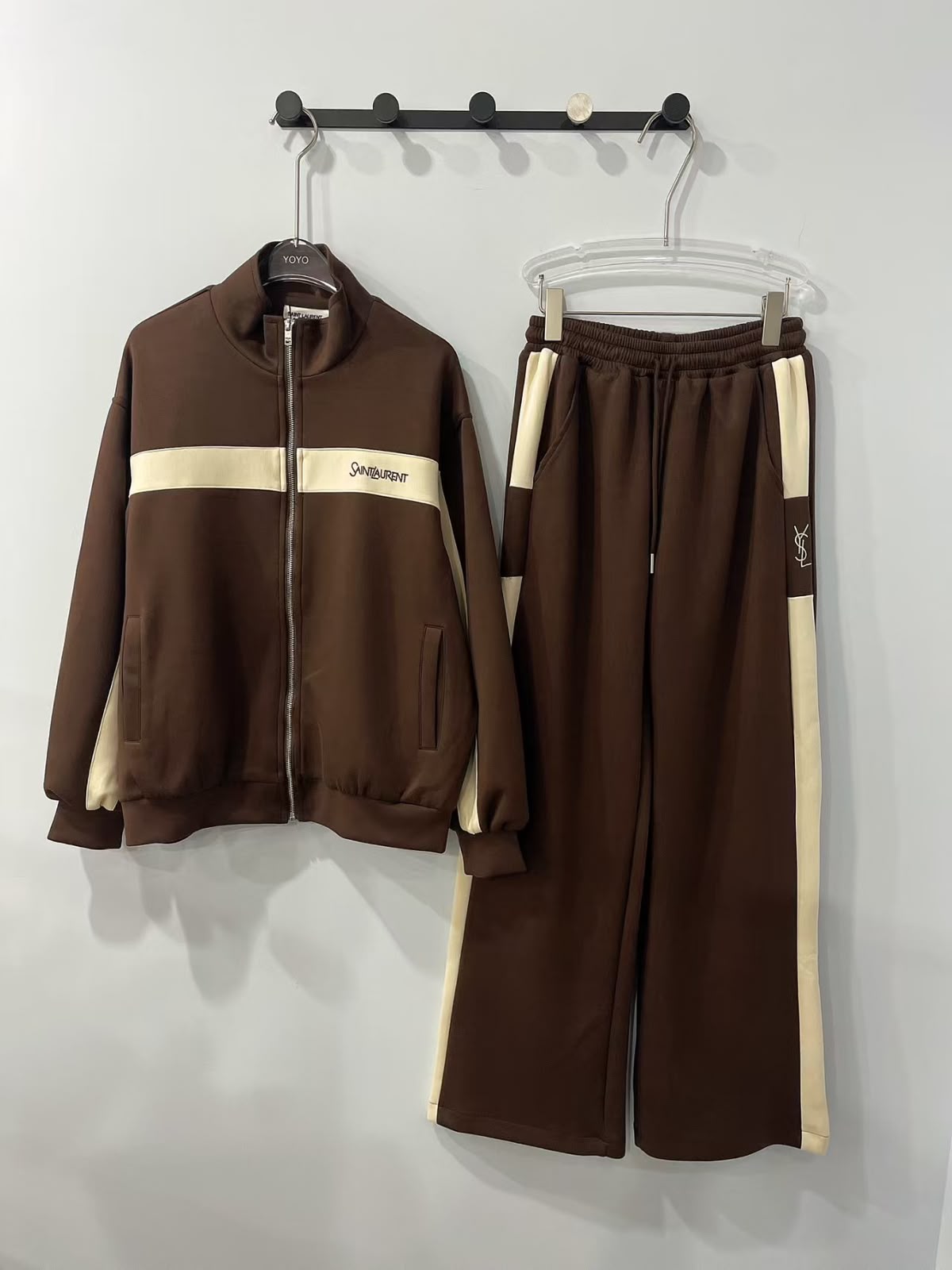 Saint Laurent bi-material technical track set