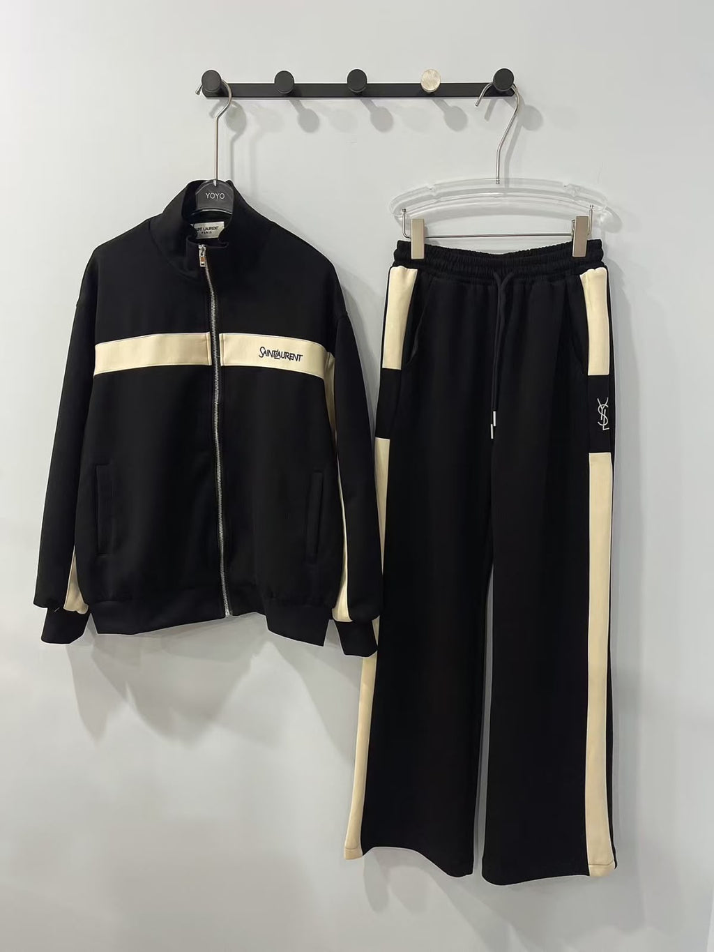 Saint Laurent bi-material technical track set