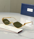 Gucci Geometric / Diamond Frame Sunglasses