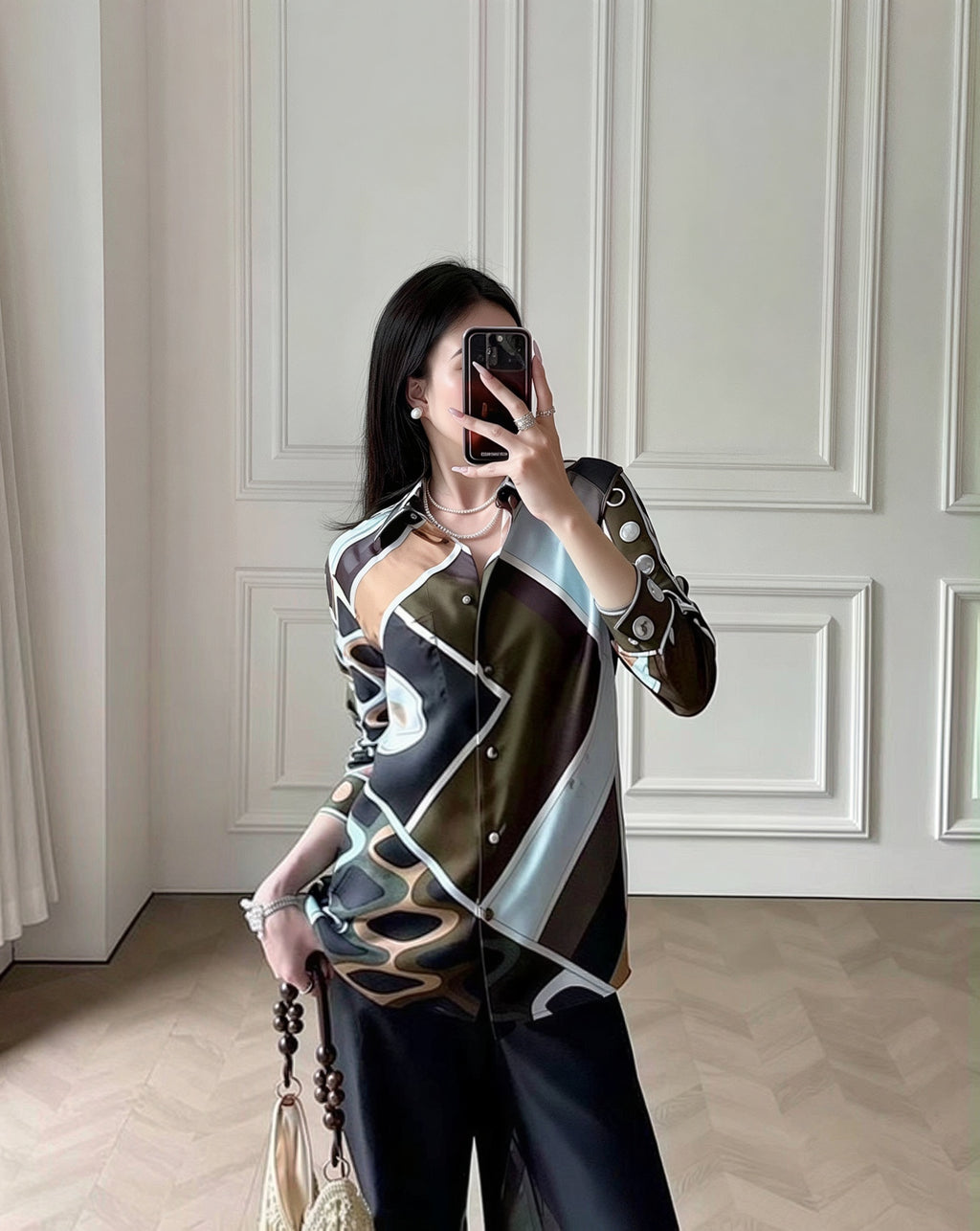 Pucci Fari Print Silk Palazzo Set